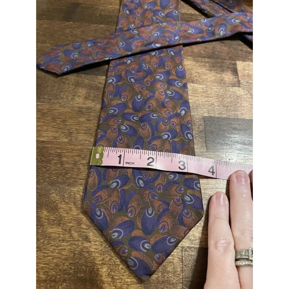 Vintage Givenchy Monsieur Silk Tie‎ From Italy Abstract Colorful